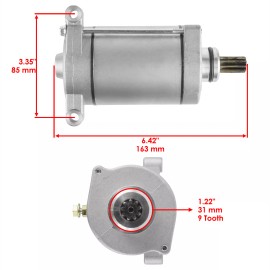 Caltric Starter & Drive Bendix for Yamaha Grizzly 600 YFM600 595Cc Engine 1998 1999-2001