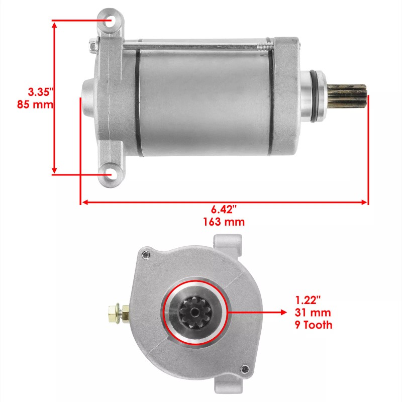 Caltric Starter & Drive Bendix for Yamaha Grizzly 600 YFM600