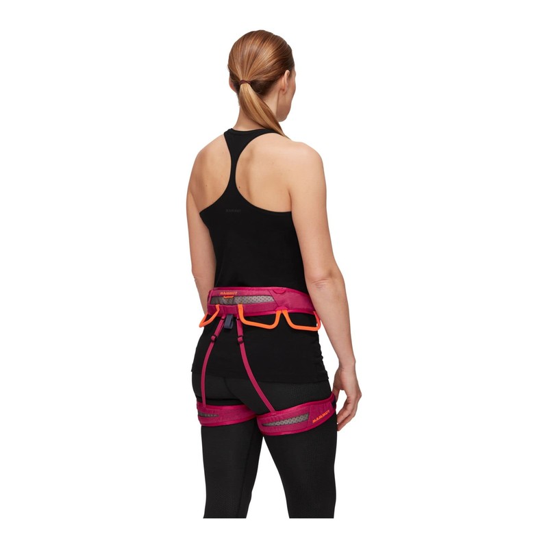 Mammut Ophir Fast Adjust Women's Climbing Harness, Sundown Safety, Orange,