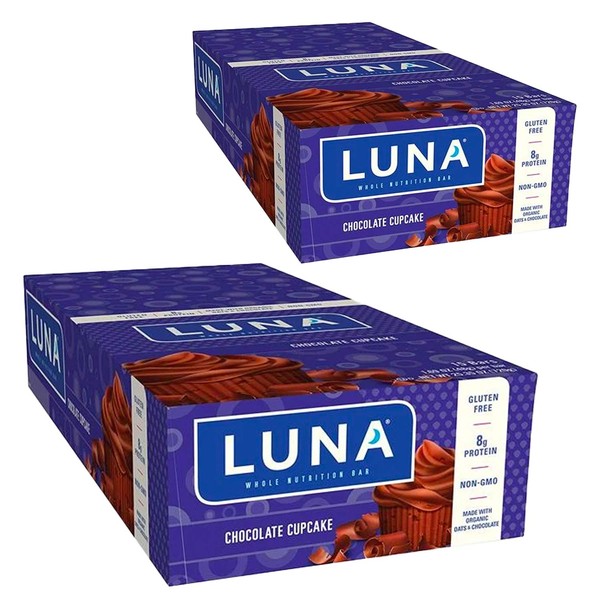 LUNA BAR - Gluten Free Snack Bars - Chocolate Cupcake