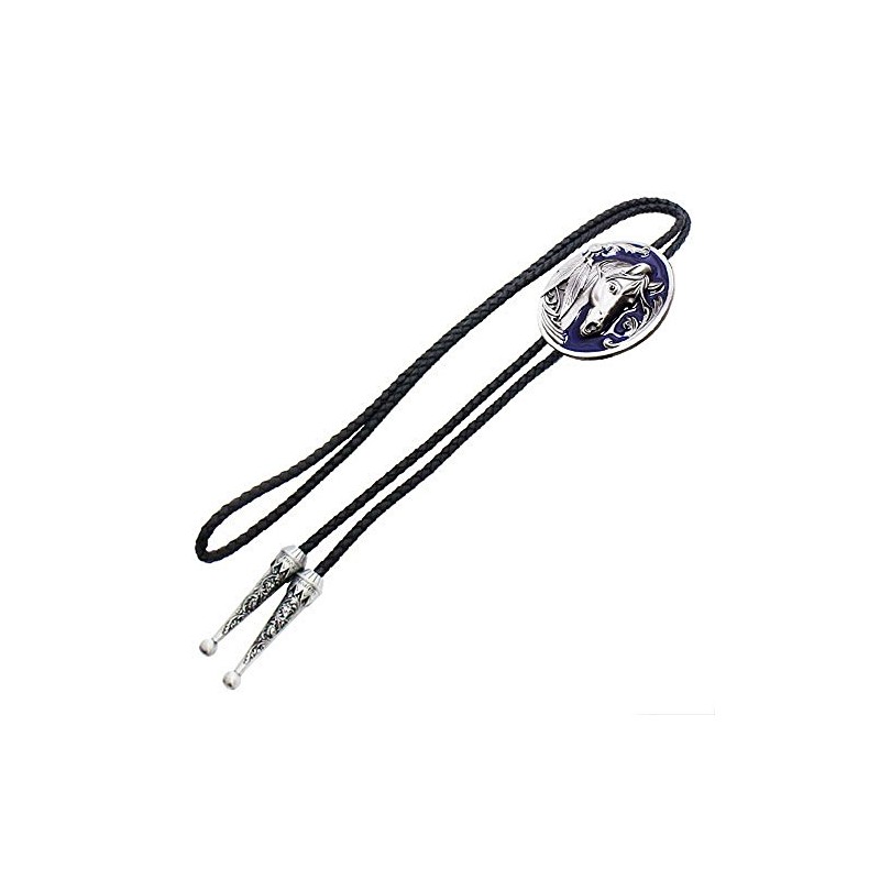 Western Native American wind 青馬 [Bolo Tie Necklace] polar Tie