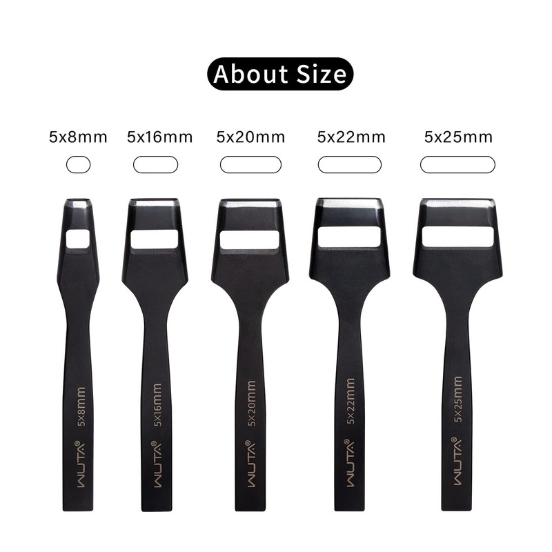 WUTA Oblong Punch Leather Belt Hole Puncher Oval Hole Cutter