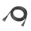 Sanwa Supply TAP-EX22-5BK Power Extension Cord (Black, 16.3 ft (5