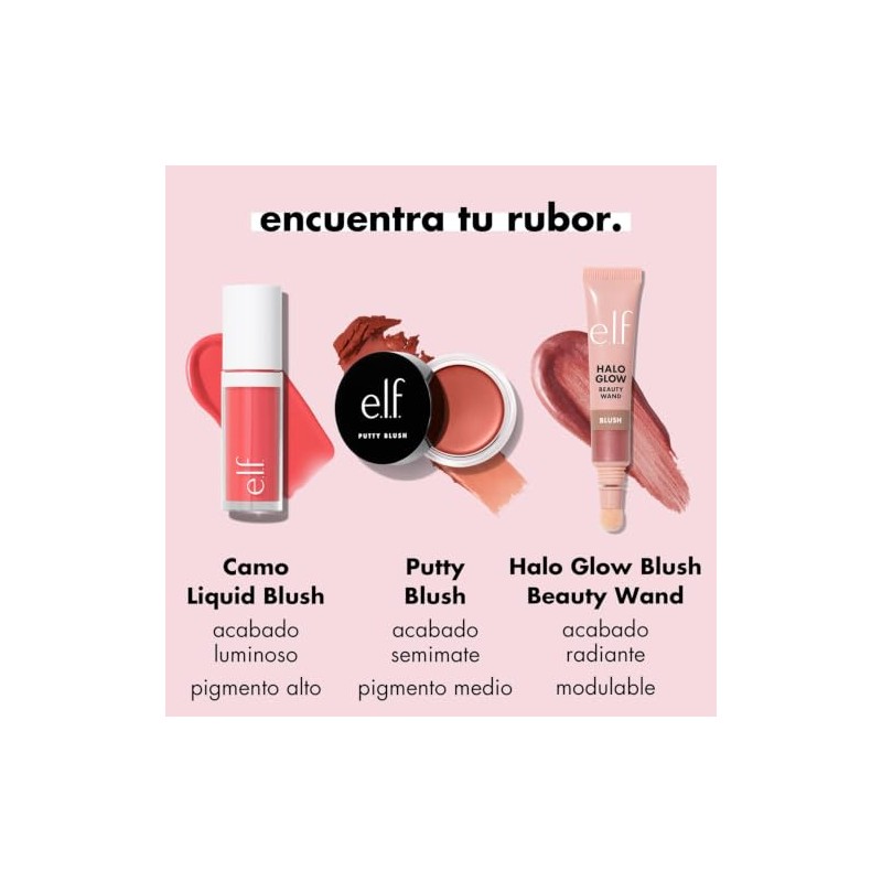 e.l.f. Cosmetics Camo Rubor Líquido Coral Crush Brillante 4ml 1
