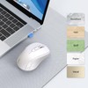 TECKNET Maus Kabellos, Bluetooth Maus (Tri-Mode: BT 5.0/3.0+2.4GHz) Funkmaus mit