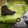 Sleeping Pad for Camping, Built-in Pump with Pillow