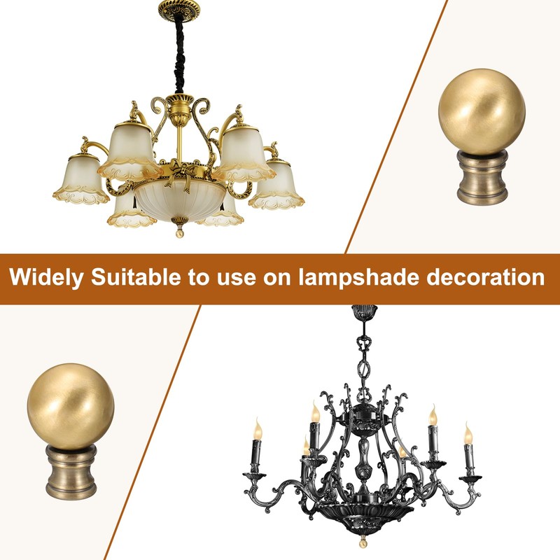 PATIKIL 30mm Lamp Shade Finial, Lamp Finials Caps Knob with