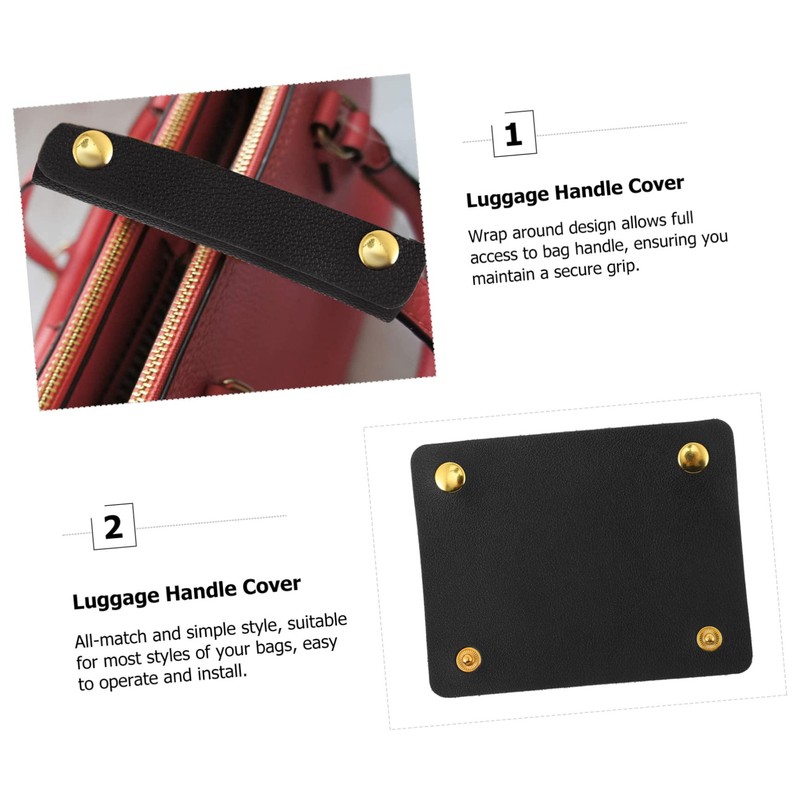 KOMBIUDA Bag Handle Protector PU Leather Handle Cover for Handbags