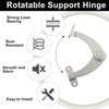 Aracombie 2 Pcs Heavy Duty Lid Support Hinges, 180 Degree