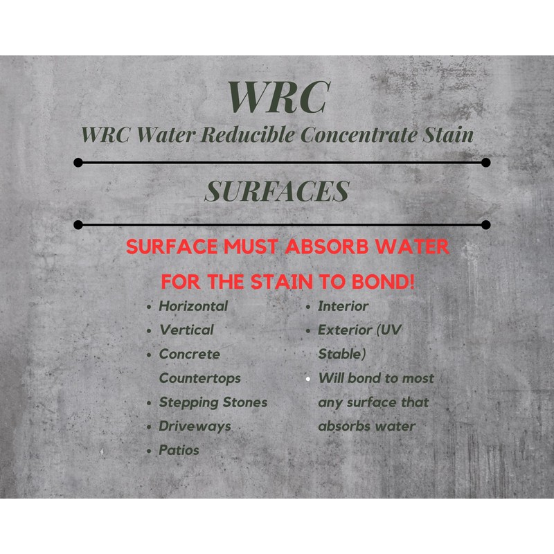 Concrete Stain Concentrate Just Add Water, User & Eco-Friendly Semi-Transparent