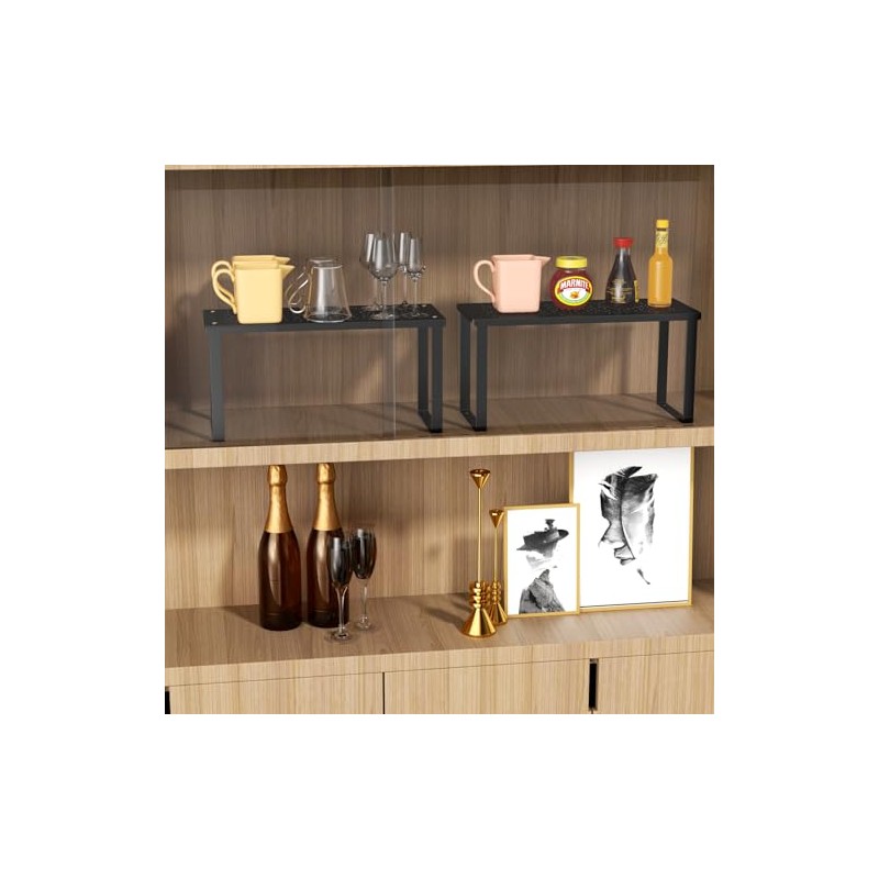 Maxentico Set of 2 Kitchen Organisers, Kitchen Shelf Worktop, Shelf