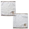 Flower Initial Towel Handkerchief 546519-28 (25/R) Nicot Cotton Gift Cotton