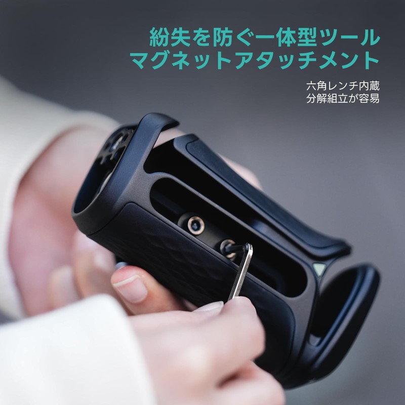 TILTA Xeno Side Handle Thumbscrew with 1/4″-20 Camera Cage Locating
