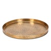 Abbott Collection Medium Hammered Tray with Edge - Aluminum, Antique