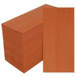 100 Pack Terracotta Paper Napkins, Disposable Linen-Feel Guest Towels Cloth-Like Hand Towels, Soft, Absorbent, Paper Hand Napkins for Kitchen, Bathroom, Parties, Weddings, Dinners - 12" x 17"