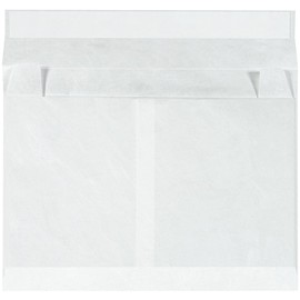 BOX USA BTYE12164WS Tyvek Expandable Envelopes, 12" x 16" x 4", White (Pack of 50)