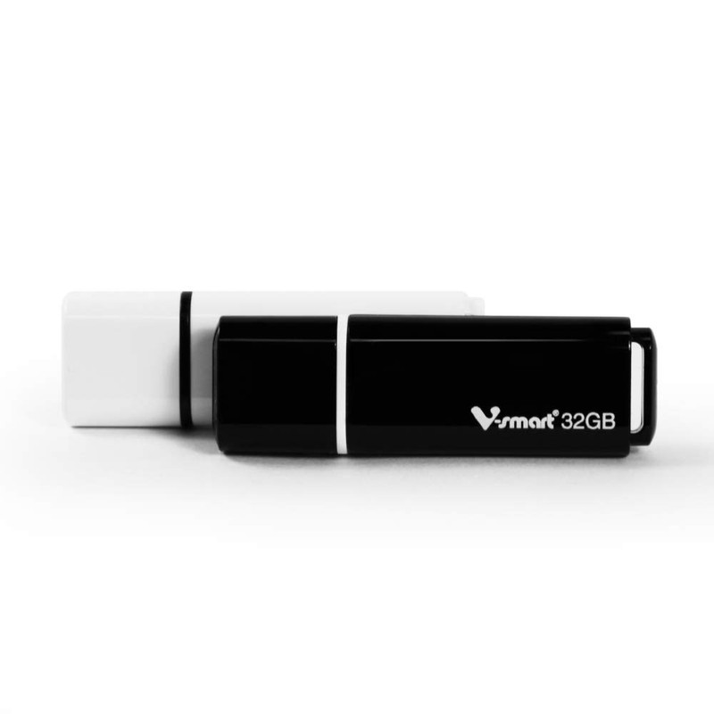 V-SMART Pack de funda de plástico USB memoria flash, USB