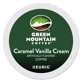 CARAMEL VANILLA CREAM Flavored Coffee --- by Green Mountain --- 1 box of 24 K-Cups