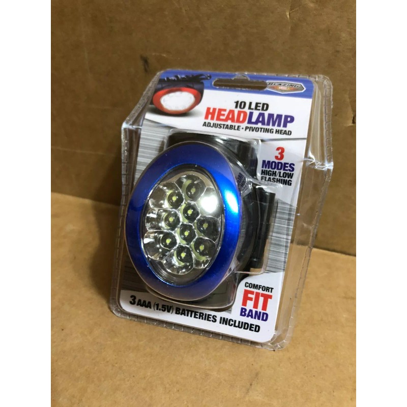 Blazing LED 3x LOT Blazing LED headlamp 3 MODES COMFORT