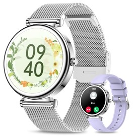 Efolen Smart Watch for Women, 1.27" Touch Screen Fitness Watch with SpO2 Heart Rate Sleep Monitor Pedometer, Fitness Tracker with 100+Sport Modes for iOS Android, lP68 Waterproof Smartwatch silver