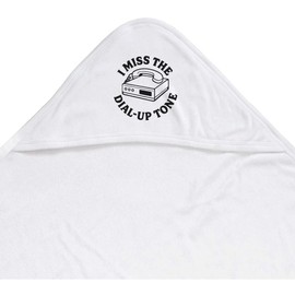 Azeeda 'I Miss The Dial-Up Tone' Baby Hooded Towel (HT00035106)