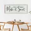 ZZJJHYWGQ Life is Short Make It Sweet Sign Wall Decor