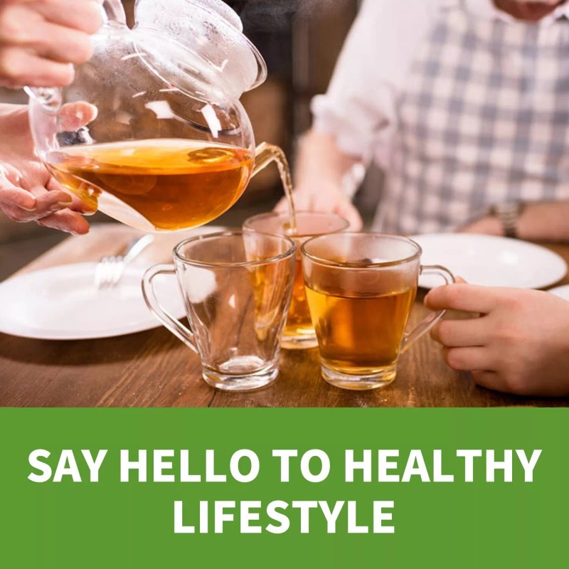 GANOHERB Organic Reishi Green Tea bags, 20 Counts