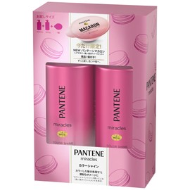 Pantene Miracle Color Shine Anti-Fade Shampoo & Treatment, Pump 10.1 fl oz (300 ml) + 10.6 oz (300 g) + 1 Macaron Set of 3