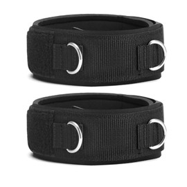 TONLOOEEL 2Pcs Fitness Thigh Straps Soft Neoprene Padded Fitness Leg Exercise Attachment Adjustable Thigh Resistance Belt for Machines Gym Workout Speed Exercise Taekwondo Football Running