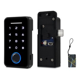 YiToo - Cerradura inteligente para gabinete, sin taladro, magnética, sin llave, electrónica, digital, RFID, Bluetooth, con huellas dactilares, cerradura para cajón para seguridad infantil, adultos