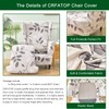 CRFATOP Wingback Chair Covers 2 Pieces Stretch Printed Wing Back