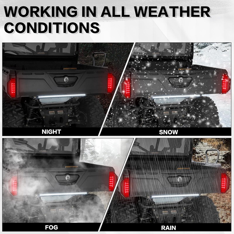 smotrcc UTV LED Tail Lights Compatible with Polaris Ranger 570