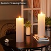 BUTHY 12" x 4" Large Outdoor Candle with Timer Waterproof