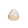 Sass & Belle Rustic White Half Glazed Bud Vase