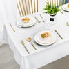 DWCN White Table Cloth Wipe Clean Tablecloth Wipeable Tablecloths Rectangular