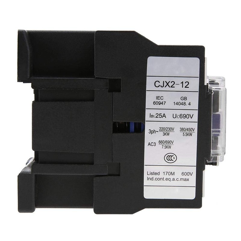 AC Electric Contactor CJX2-1210 Industrial Contactor with High Sensitivity 220V