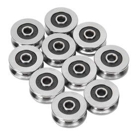 10pcs TV0418 4*18*8mm V Groove Track Roller Bearing Guide Rail Bearing