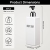 Segbaeuty Pump Bottle 500 ml, Pack of 6 Soap Dispensers