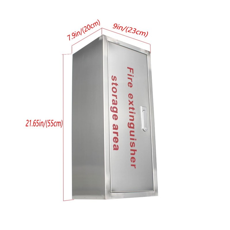 Fire Extinguisher Cabinet， Heavy Duty Fire Extinguisher Holder，Surface Mounted 304