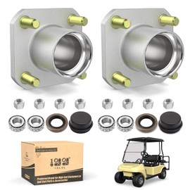 10L0L Golf Cart Front Wheel Hub Assembly Kit with Bearing Seals for Club Car DS 1974-2003, OEM:11011102, 1011153, 1011889, 1011892, 1011894,LM11949 (Pack of 2)
