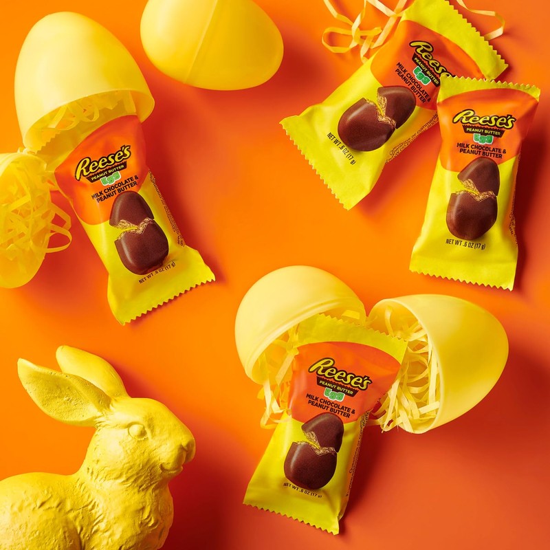 REESE'S Milk Chocolate Snack Size Peanut Butter Eggs, Easter Candy