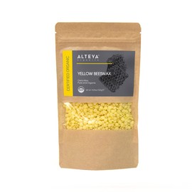 Alteya Organic Bees Wax 120gr - 100% USDA Certified Organic Bees Wax Pellets (Cera Alba)