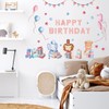 Fujitoya M0429 Wall Sticker Animals Birthday Balloons Kids Room Baby