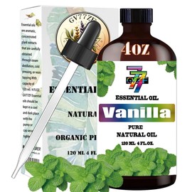 Vanilla Essential Oil (4 oz/120 ml)- Vanilla Oils Used in diffusers, humidifiers, Home Baths, Cleaning Products, Yoga, DIY Soaps and DIY Scented Candles