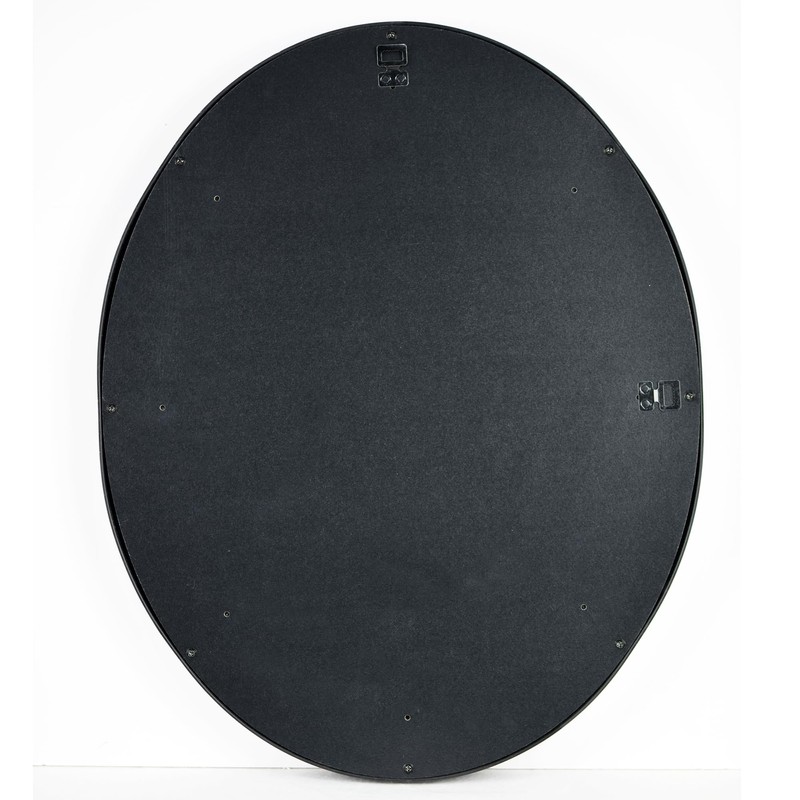 Funerom 20 x 16 inch Black Wall Mirror Oval Bathroom