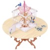 moin moin 2302me277 Message Card, 3D Pop-up/Table of Birds, Birdcage,