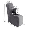 ULTICOR 7-Piece L Shape Sectional Recliner Sofa Covers, Velvet Stretch