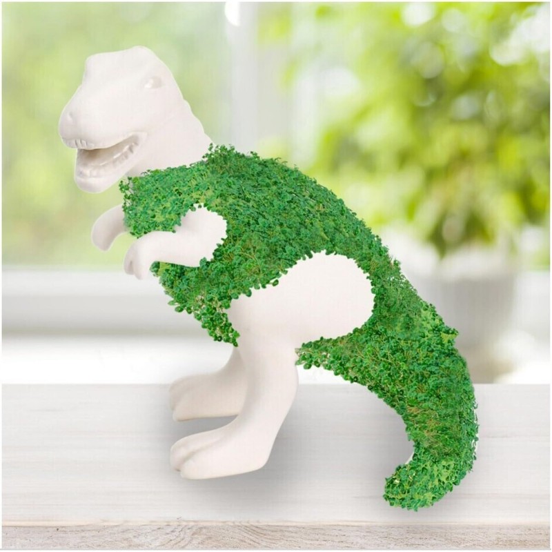GR Gift Republic T-Rex Dino Flower Pot with Chia Seeds