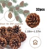 Natural Pine Cones, Pack of 32 Mini Christmas Pine Cones,