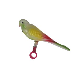Penn-Plax (BA509) Acrylic Bird Figure, Small size on spring | Easily attaches to cage | Give your bird a new friend